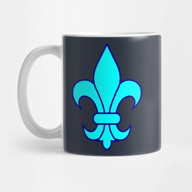 Fleur de lis (aqua blue) by PabloDeChenez